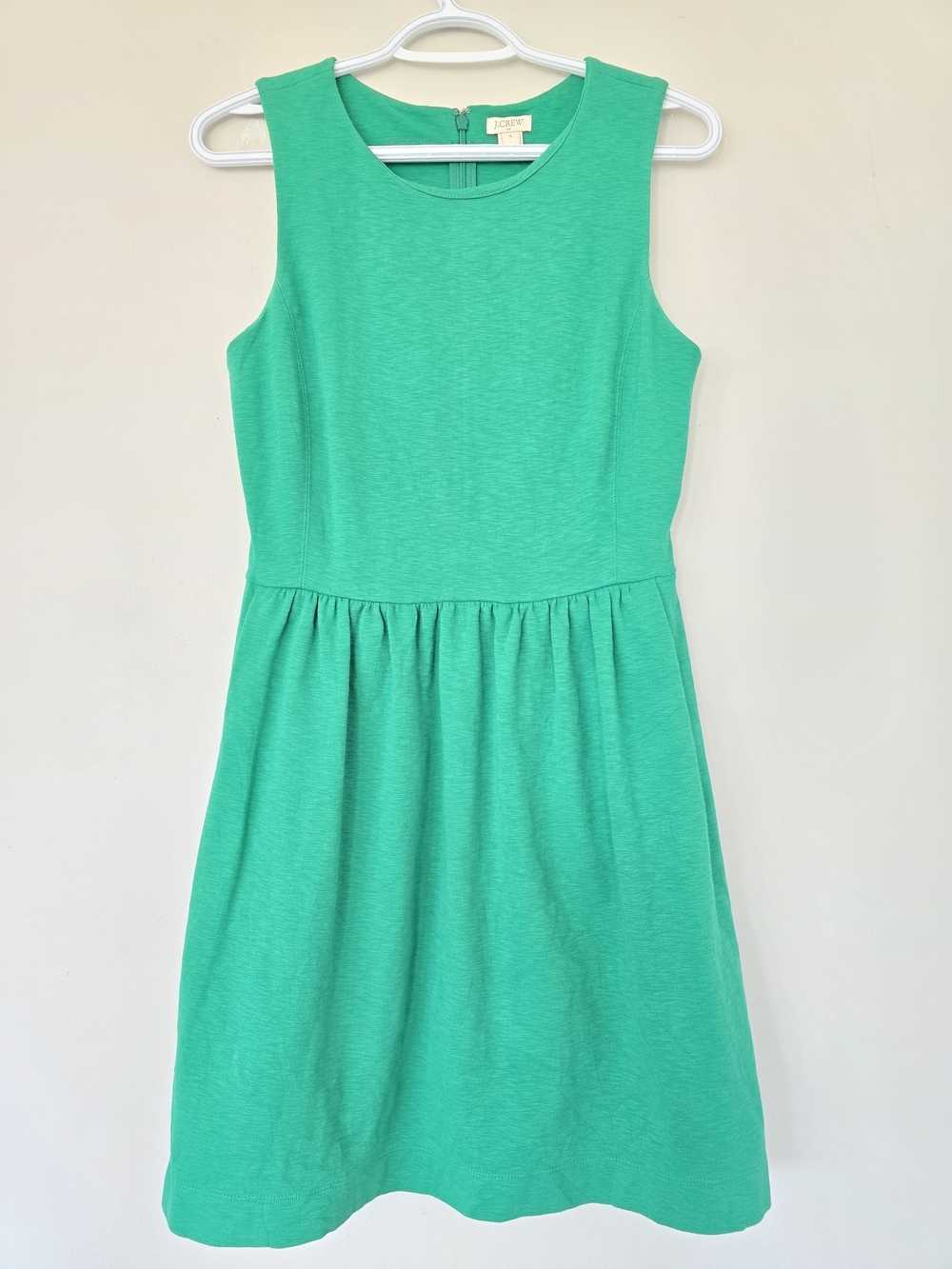 J. Crew Ladies Small Sleeveless Green Fit-and-Flare Dress
